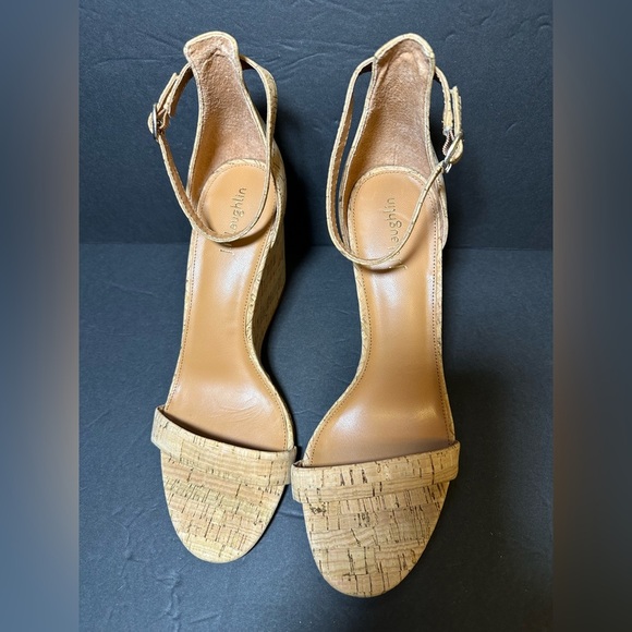 J McLaughlin Middleton Cork Wedges Sandals size 10 - Picture 5 of 10